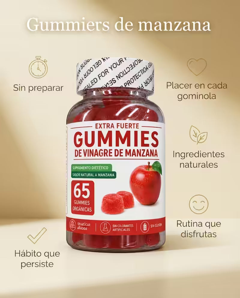 Gummies de Vinagre de Manzana – 60 Gummies