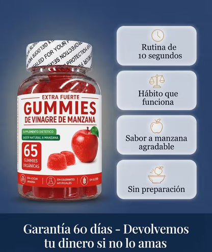 Gummies de Vinagre de Manzana – 60 Gummies